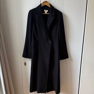 Anthropologie Maeve Long Black Coat
